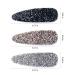Shimmering Rhinestone Hair Clips - Pink Blue Gray Crystal Snap Barrettes for Women & Girls | Ideal for Party, Wedding & Daily Wear - Buy Online on SooperMarket.com