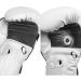 GINGPAI Leather Boxing Gloves for Men & Women | Punching Bag Kickboxing Muay Thai Gloves 8oz in White Black | Premium Quality - Buy Online on SooperMarket.com