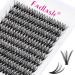 Eyelashes Individual cluster for eyelash extensions 40d 0.07 D curl 12mm Individual cluster artificial eyelashes eyelash bushes for beginners 12mm DH-40D-07-D