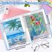 UPINS A3 Diamond Painting Storage Book 2Pack - 30 Pages Portfolio Presentation Folder for Diamond Art Kits - Clear Pockets - 11.8 X 15.7 inches - Blue and Pink - Buy Online on SooperMarket.com