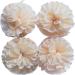 Super Exfoliating Home Spa Weave Loofah Shower Sponge Pouf Mesh Brush - Bath Spa Puff Scrubber Ball - Face Body Poof - Rich Foams Bubble(4.7" Each) Pack of 4