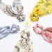 Boho Flower Ribbon Hair Scrunchies Headband Set for Women/Girls (Pack of 5) - Buy Online on SooperMarket.com