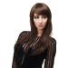 WIG ME UP - 3413-6 Wig brown prominent wide bangs very long straight
