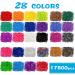 Inscraft 17500+ Rubber Loom Bands Kit with Blue Container - 28 Colors, 600 S-Clips, 352 Beads, 40 Cartoon Pendant - Bracelet Making Refill Set for Kids - Buy Online on SooperMarket.com