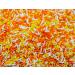 Harvest Candy Corn Blend- Orange White Yellow Cake Pop Cookie Cupcake Cakes Semi-Sweet Edible Confetti Decorations Sprinkles Dessert Jimmies Toppers - 1 LB 16 Oz (1 LB)