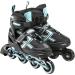 XinoSports Kids Adjustable LED Inline Skates - Black Youth Big Kid Large 5-8 - Indoor & Outdoor Roller Blades with Illuminating Wheels - Buy Online on SooperMarket.com