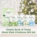 Simple Book of Treats Four Sheet Masks for every skin condition with a stretch head band Gift Set Festive gifts for Women 4 piece - Buy Online on SooperMarket.com