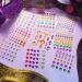 9 Sheets Self-Adhesive Eye Body Face Gems - Rhinestone Stickers for Festival Makeup & Nail Art | Rainbow Crystal Jewels - Buy Online on SooperMarket.com