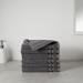 Amazon Basics 6-Pack Dark Grey Hand Towels - 30% Recycled Cotton Content - Buy Online on SooperMarket.com