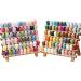 Simthread 120 Madeira Colors Polyester Machine Embroidery Thread Kit 550Y(500M) Similar to Madeira and Robinson-Anton Colors 40 Weight for Home Embroidery Sewing Machines