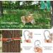 Loqatidis 3-in-1 Dog Leash | 50/100ft Portable Trolley System for Training & Outdoor Adventures | Reflective Rope for Camping & Parks | Perfect for 2 Dogs - Orange - Buy Online on SooperMarket.com