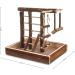 LIVIVO Natural Wooden Bird Playground Budgie Canary Ladder Swing Perch Pet Fun Small - Buy Online on SooperMarket.com