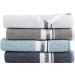 Calvin Klein Grindle Logo Band 1pc Terry Washcloth 13x13 - 100% Cotton 500 GSM (Light Grey) - Buy Online on SooperMarket.com