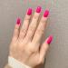 Buy Novo Ovo Neon Pink Holographic Press On Nails - Medium Angular Artificial Fingernails for Easy Application | International Shipping Available - Buy Online on SooperMarket.com