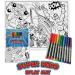Splat Planet Superhero Cotton Toddler Placemat with 10 Washable Magic Pens - Buy Online on SooperMarket.com