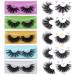 10 Pairs Mink Fluffy 25mm Fake Eyelashes Pack - Long, Thick, Handmade, Reusable - 8D Volume Lashes - Mixed Styles - Bulk Value Set - Buy Online on SooperMarket.com