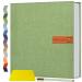 Popotop Large Photo Album Self Adhesive 4x6 5x7 8x10 Scrapbook Album DIY 40 Pages Picture Book,Gifts for Mom,Family Baby and Wedding,with Metal Pen and Plastic Board 13"x12.6"40pages Grass green