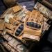 Glove Station Combat Tactical Knuckle Gloves for Men - Black Medium | Outdoor Sports, Training, Motorcycling - Buy Online on SooperMarket.com