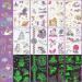 Glow in the Dark Unicorn Temporary Tattoos for Kids - 80 Pieces | Luminous Unicorn Stickers for Girls | Fun Birthday Party Supplies - Buy Online on SooperMarket.com