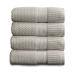 NY Loft 100% Cotton Bath Towel 4 Pack | Super Soft & Absorbent Quick-Dry Bath Towels 30" x 52" |Textured and Durable Cotton | Trinity Collection (4 Pack Bath Towel, Quiet Grey) Bath Towel (4 Pack) Quiet Grey