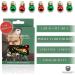 BEARDAMENTS Beard Ornaments - Colorful 12pc Christmas Facial Hair Baubles for Men - Red, Green, Gold, Silver Mix - Easy Attach Mini Mustache & Sideburns - Festive Holiday Spirit - 12 Count - Buy Online on SooperMarket.com
