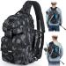 PLUSINNO Fishing Backpack Tackle Bag Water-Resistant Fishing Backpack with Rod Holder Large Fishing Bag for Fishing Gear Ideal Fishing Gifts for Men Large(16.5*10.5*5.5inch)-Black Camo