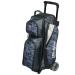 KR Strikeforce Drive Triple Roller Double Wheel Bowling Bag with Top Shoe Compartment & Multiple Accessory Compartments Available in Multiple Colors One Size Grey Camo