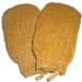 2 Pack (5.1 9.0 inches) Natural Vegetable Fiber Exfoliating Sisal Bath Spa Shower Scrubber Loofah Rub Glove Mitt Mitten - Great for Your Skin Care in The Bath - Anti - Aging