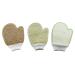 Bath Exfoliating Shower Gloves Health Set! 3 Scrubber Exfoliation Dry Spa Mitts Kit: Remove Dead Skin and Make Your Body Soft with Thick Bamboo Loofah Medium Sisal & Thick Jute. Back Neck & Face Use