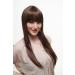 WIG ME UP 3421-2T33 | Brown Long Straight Hair Wig with Cheeky Bangs & Streaks - International Shipping Available - Buy Online on SooperMarket.com