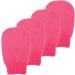 Sibba 2 Pairs Exfoliating Gloves for Body Scrubbing and Tan Removal - Red Exfoliating Mitt for Shower Bath - Effective for Dead Skin and Keratosis Pilaris - Buy Online on SooperMarket.com