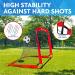 Set of 2 Portable Soccer Goals for Kids | Indoor Pop Up 4'x3' Toddler Soccer Nets with Training Equipment & Cones - Red - Buy Online on SooperMarket.com