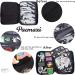 Large Portable Travel Brooch Pin Carrying Case - Black Organizer for 250 Pins, 2 Zipper Pockets, Display Bag - Enamel Lapel Pin Storage - Buy Online on SooperMarket.com