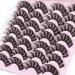 Wiwoseo 20MM Russian Strip Lashes - D Curly Natural Faux Mink Eyelashes (14 Pairs) - Buy Online on SooperMarket.com