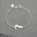 Baby Teddy Children's Bracelet - Engraved 925 Silver 14cm & 16cm - Perfect Gift for Birth & Baptism - Personalized Lucky Charm for Girls - Buy Online on SooperMarket.com