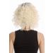 Wig Me Up GF-W2129-2T613+613 Platinum Blonde Women's Wig - Curly Shoulder Length with Dark Roots Growth Tips - Buy Online on SooperMarket.com