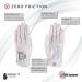 Zero Friction Ladies Compression-Fit Synthetic Golf Glove 2 Pack Includes free tee pack Universal-Fit - White-Lavender - Buy Online on SooperMarket.com
