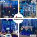 PartyWoo 2 pcs Royal Blue Foil Fringe Curtains for Birthday Wedding Party Decorations - Buy Online on SooperMarket.com