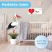 Gl cksgut Rattierorch Baby Blue 5-Part Set | Birth Stork with Wooden Stick Name Tag Greeting Card & Pen | Perfect Birth Gift for Baby Boy - Buy Online on SooperMarket.com