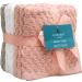 Pleasant Home Washcloths Set - 12x12 12 Pack, 550 GSM Ring Spun Cotton - Super Soft & Absorbent Face Towels (Blush Combo Check Design) - Buy Online on SooperMarket.com