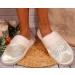 Varsany Clear Diamante Rhinestone Spa Slippers for Bride, Hen Party, Wedding - Hotel Honeymoon Slippers - Buy Online on SooperMarket.com