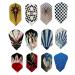 10 Sets/30 Pcs Slim Dart Flights Sets Long Life Wholesale 2D Aluminum Laser Bling Darts Flights Rich Variety Designs