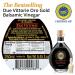 DOP Certified Due Vittorie Oro Gold Balsamic Vinegar of Modena 8.45fl oz with Cork Pourer - Pack of 1 - Buy Online on SooperMarket.com