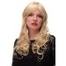 Wig blonde parting curly 9319-611 approx. 60cm