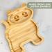Eco Health Bamboo Baby Plate with Suction Cup - Non-Toxic & Cool to Touch - Ideal for Baby Weaning - Cat Plate (Blue) - Buy Online on SooperMarket.com