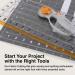 Fiskars Craft Supplies: Self Healing Cutting Mat for Crafts  Sewing  and Quilting Projects  24x36 (12-83727097J)   Gray Home - Buy Online on SooperMarket.com
