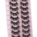wiwoseo False Eyelashes Natural Faux Mink Lashes Wispy Fluffy 3D Fake Eyelashes 10 Pairs Pack