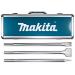 Makita 3 Piece - SDS-Max Chisel & Point Bit Set for SDS Max Rotary Hammers - Heavy Demolition for Reinforced Concrete & Tile