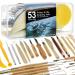 U.S. Art Supply 53 Piece Pottery & Clay Sculpting Tool Set with Hard Plastic Storage Box 53-Piece with Plastic Case
