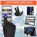 Alisxm Waterproof Touchscreen Winter Gloves for Men & Women - Ideal for Running Skiing Hiking & Cycling | Dark Black - Buy Online on SooperMarket.com